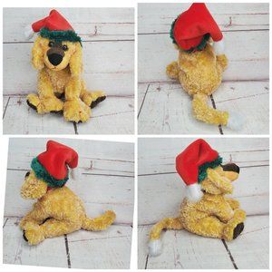 Vintage TY Beanie Baby Jingle Pup 2001 Christmas Puppy 7'' Stocking Stuffer